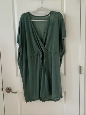 H&M Green Wrap-Style Short Dress / Tunic